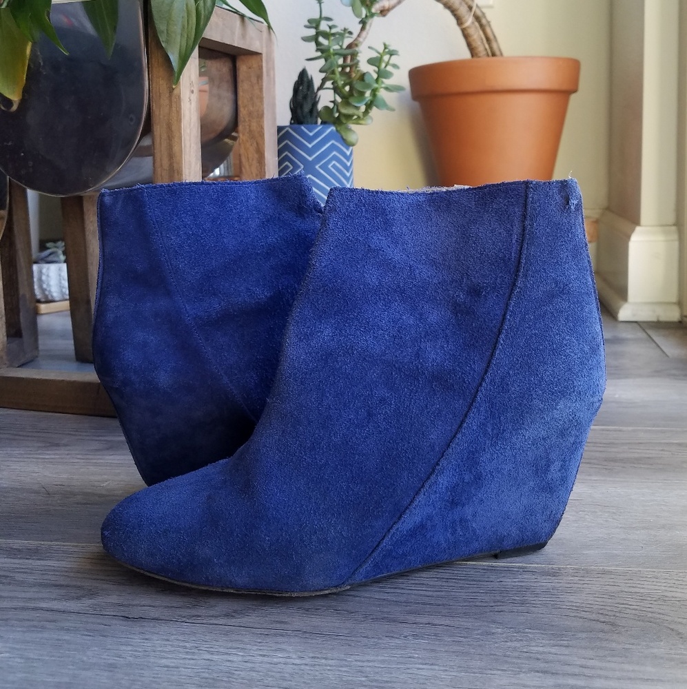 Vince Camuto Wedge Suede Bootie